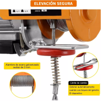 Foto 4 pulgar | Polipasto Eléctrico De Carga Eo Safe Imports Esi-7241-1 Naranja