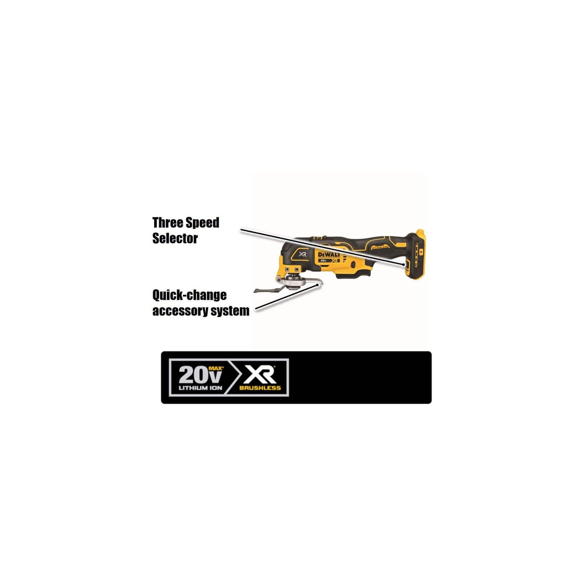 Foto 3 pulgar | Herramienta Oscilante Dewalt Inalámbrica De 20 V Con Batería Y Cargador - Venta Internacional.