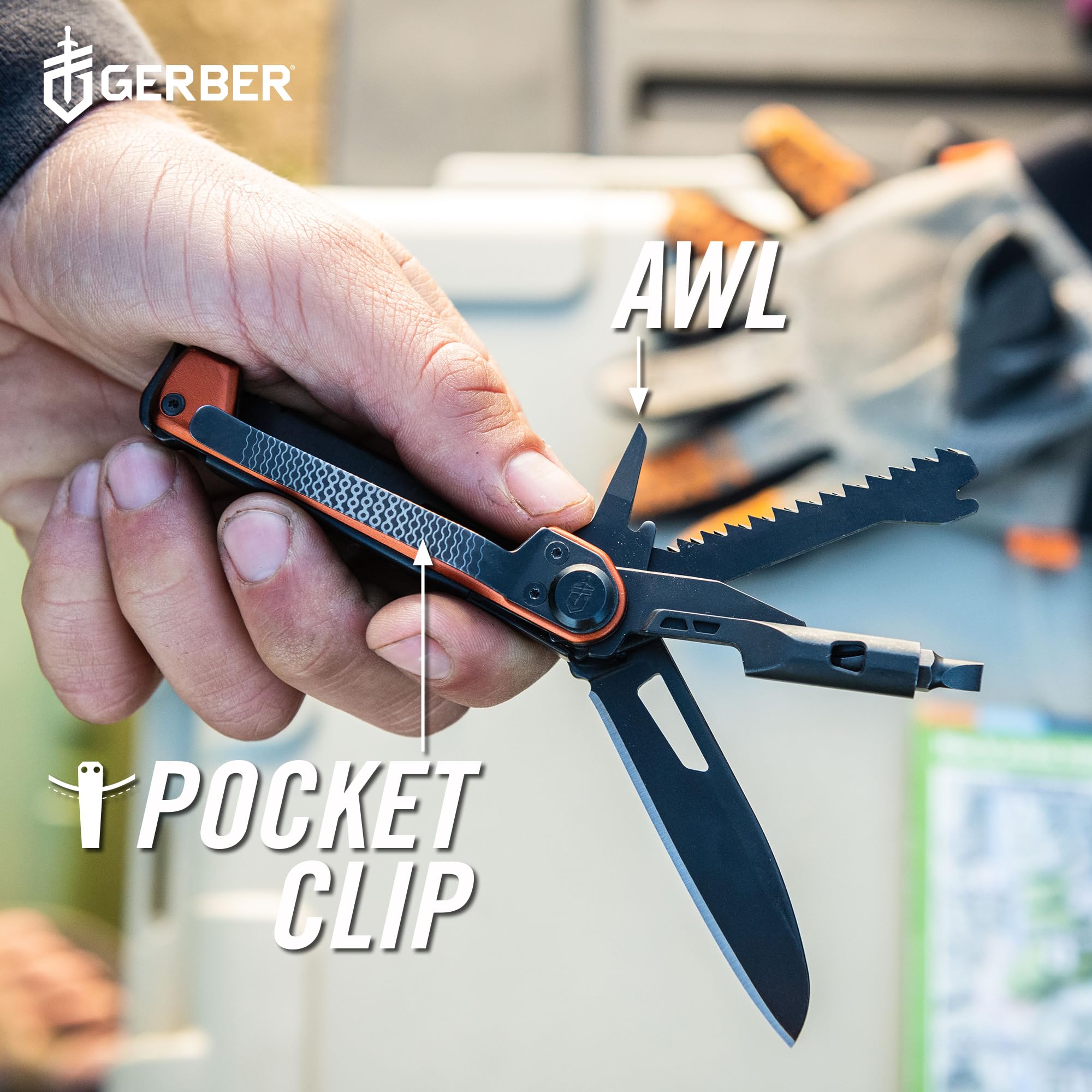 Foto 4 pulgar | Multiherramienta Gerber Gear Armbar Trade 8 En 1, Color Naranja Quemado - Venta Internacional.