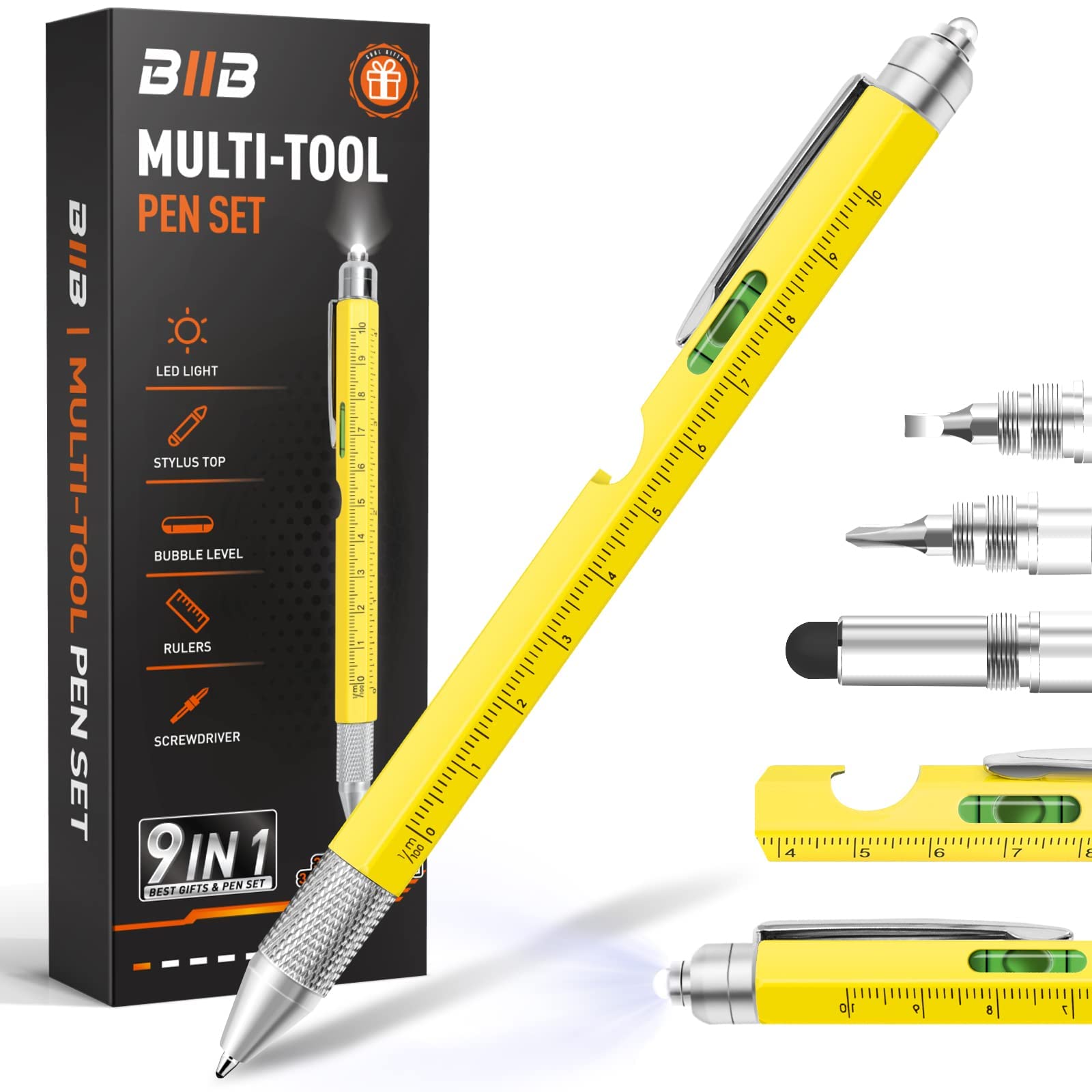 Foto 2 pulgar | Bolígrafo Multiherramienta BIIB 9 en 1 para Adultos + Accesorios - Venta Internacional