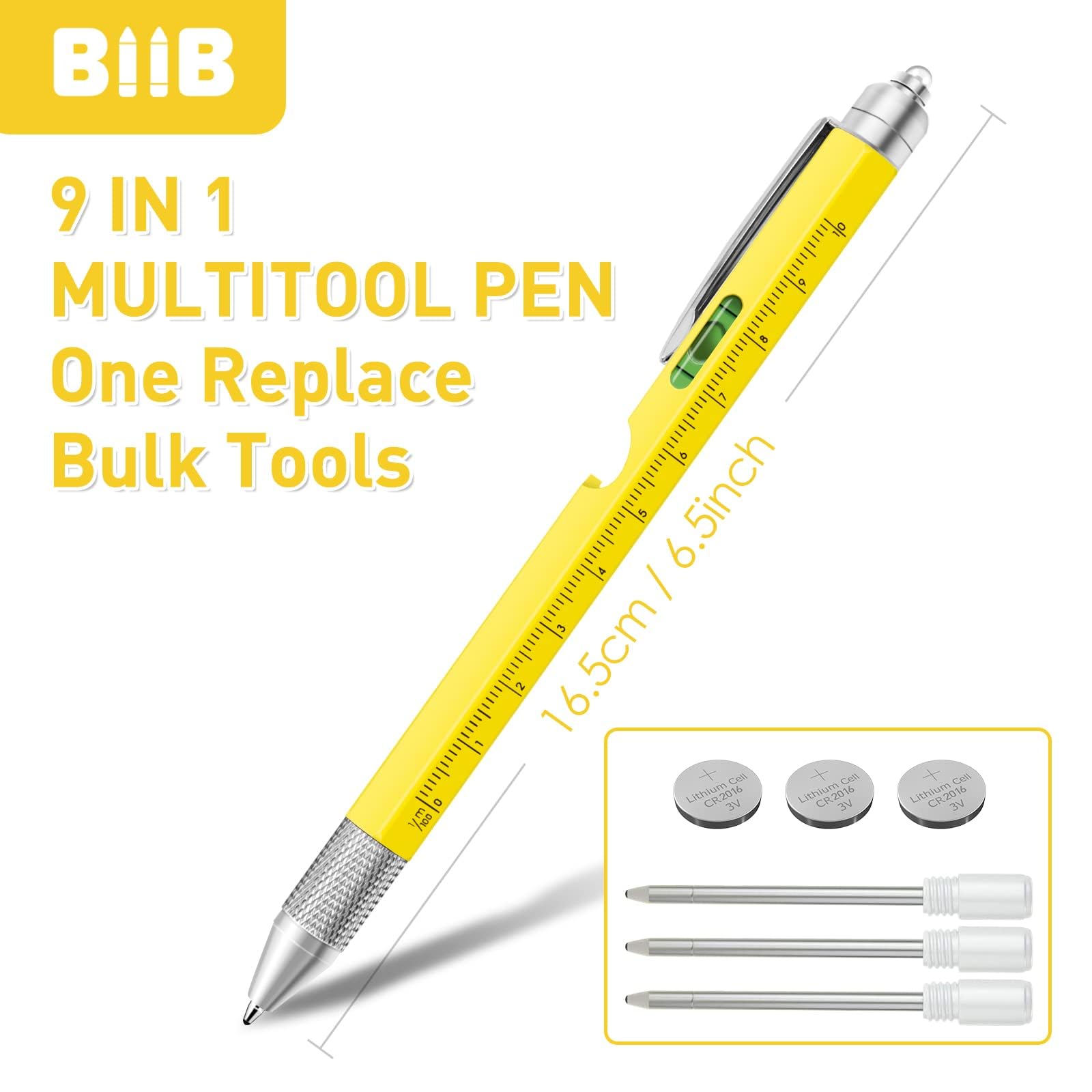 Foto 4 pulgar | Bolígrafo Multiherramienta BIIB 9 en 1 para Adultos + Accesorios - Venta Internacional