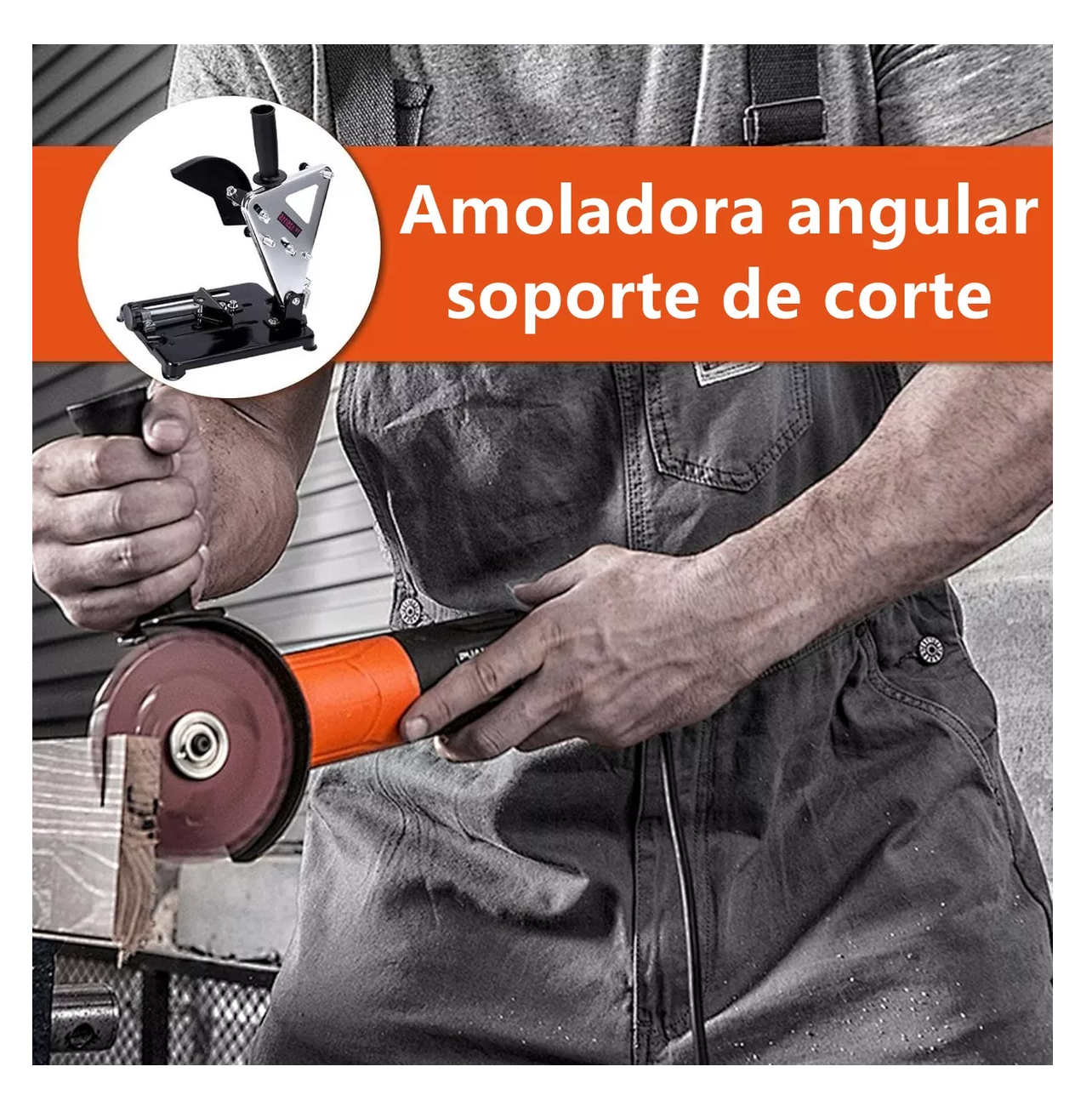 Foto 2 | Soporte Esmeril Angular Amoladora Corte Diametro 100 A 125 Belug Negro/gris
