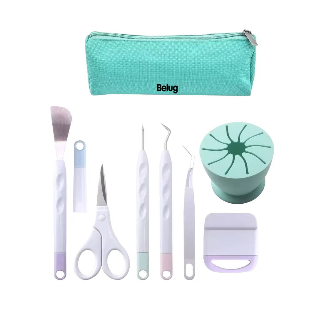 Kit De Herramientas De Pelado De Vinilo Para Cricut Cameo 8 Pzs, Verde Marca Belug