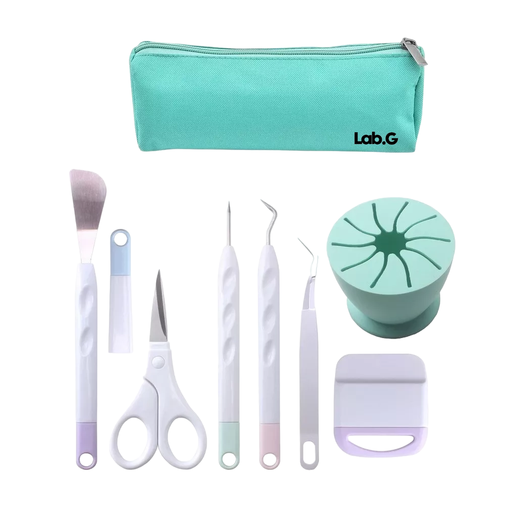 Kit De Herramientas De Pelado De Vinilo Lab.g Para Cricut Cameo 8 Pzs, Verde