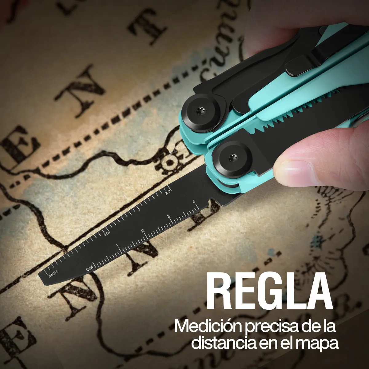 Foto 4 pulgar | Navaja Multiherramienta, Pinzas Multiusos  Eo Safe Imports Esi-18750 Azul