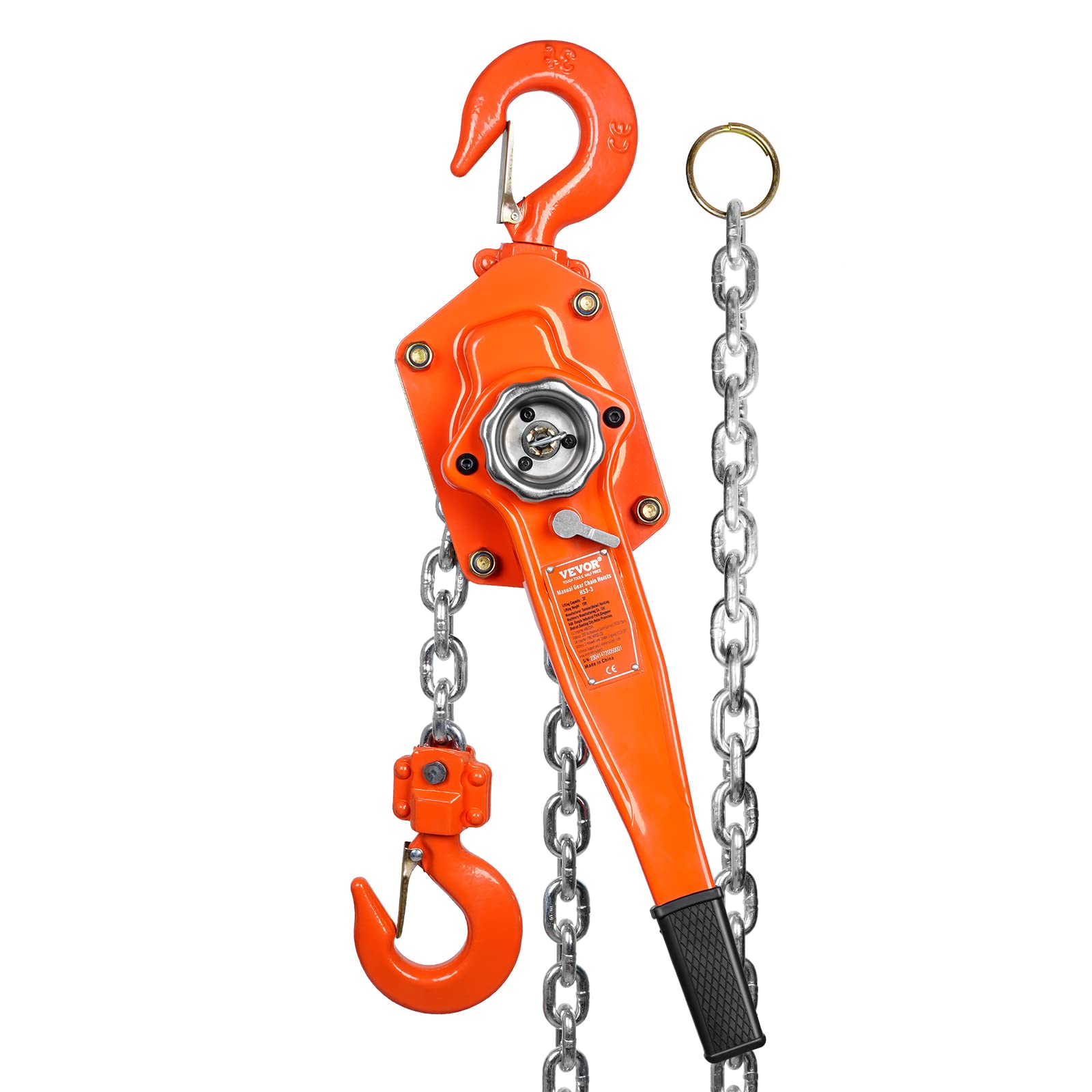 Polipasto Manual Con Cadena Vevor, 3 Toneladas, 3000 Kg, 20 M, G80, Acero - Venta Internacional.