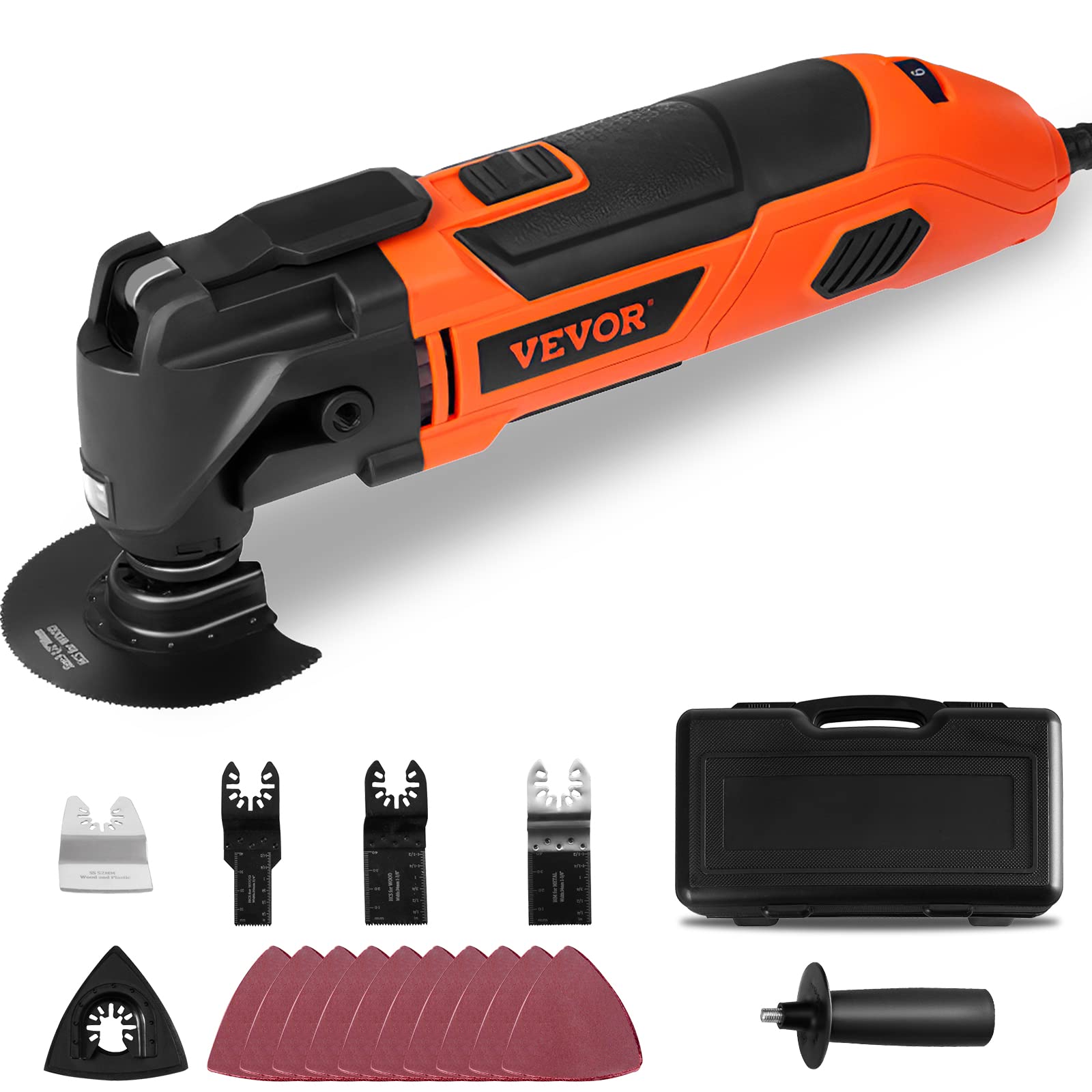 Herramienta Oscilante Multiherramienta Vevor Con Cable, 2,5 A, 6 Velocidades, 110 V - Venta Internacional.