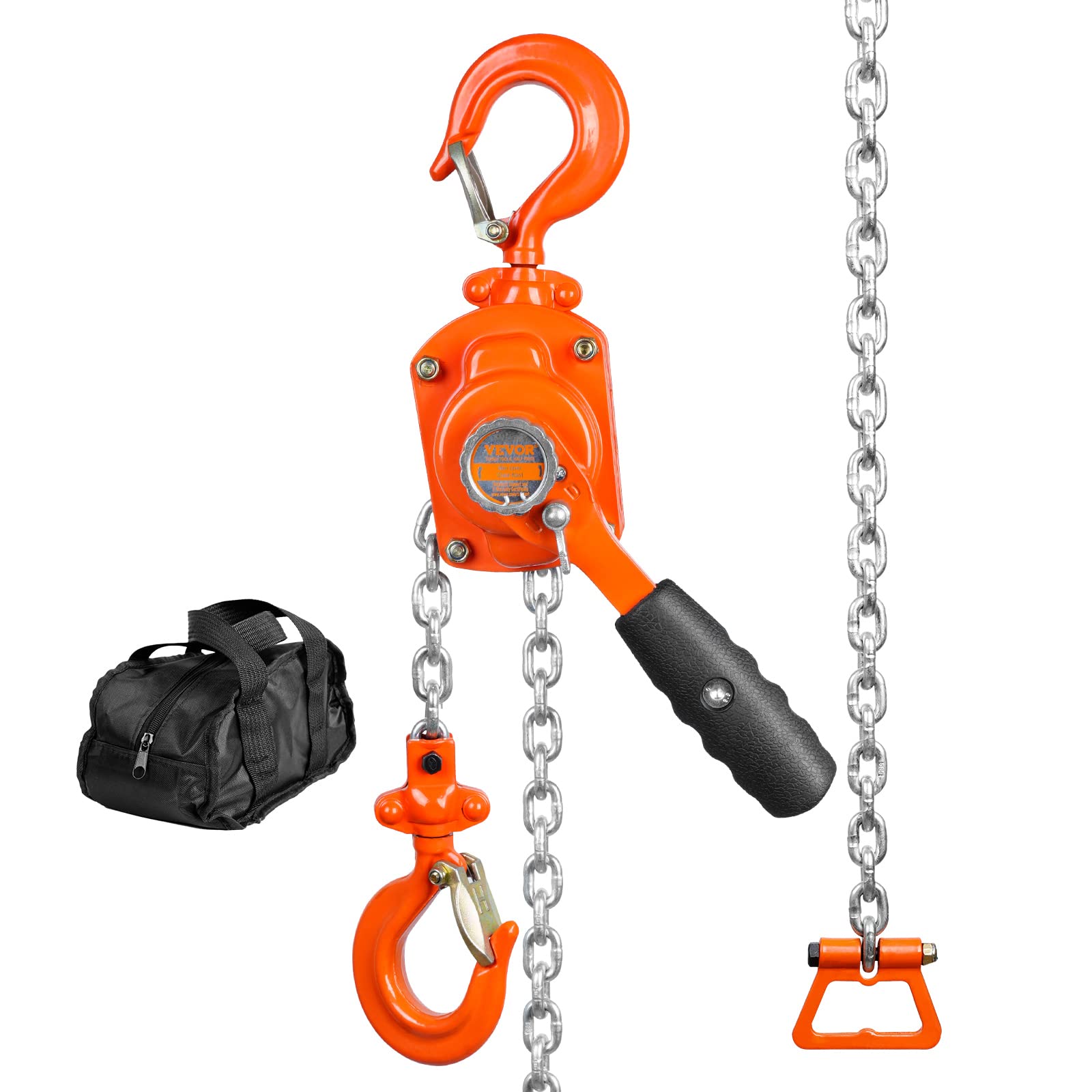Foto 2 pulgar | Elevador Manual De Cadena Con Palanca Vevor, 1/2 Tonelada, 500 Kg, 3 M, G80, Acero - Venta Internacional.