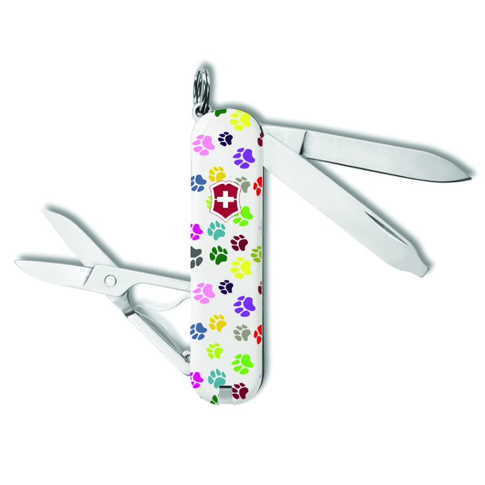 Foto 2 pulgar | Navaja De Bolsillo Victorinox Classic Sd 7 Function Paw Print - Venta Internacional.