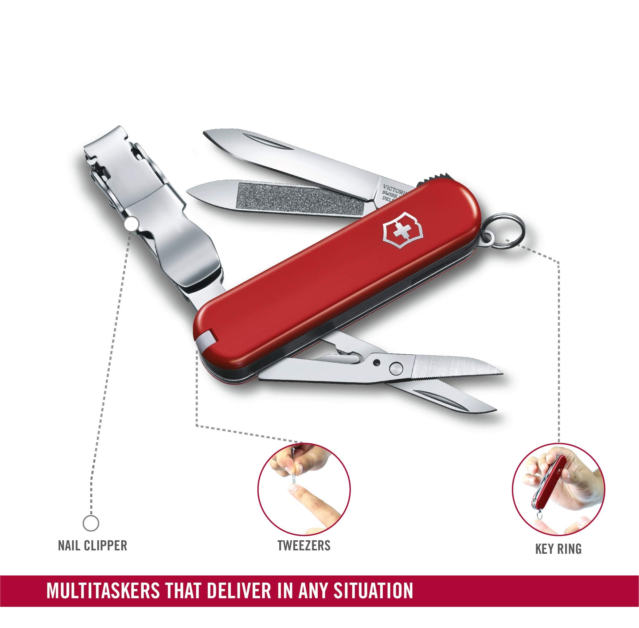 Foto 6 pulgar | Pinza Multiherramienta Victorinox 580 Con 8 Funciones, Color Rojo - Venta Internacional.