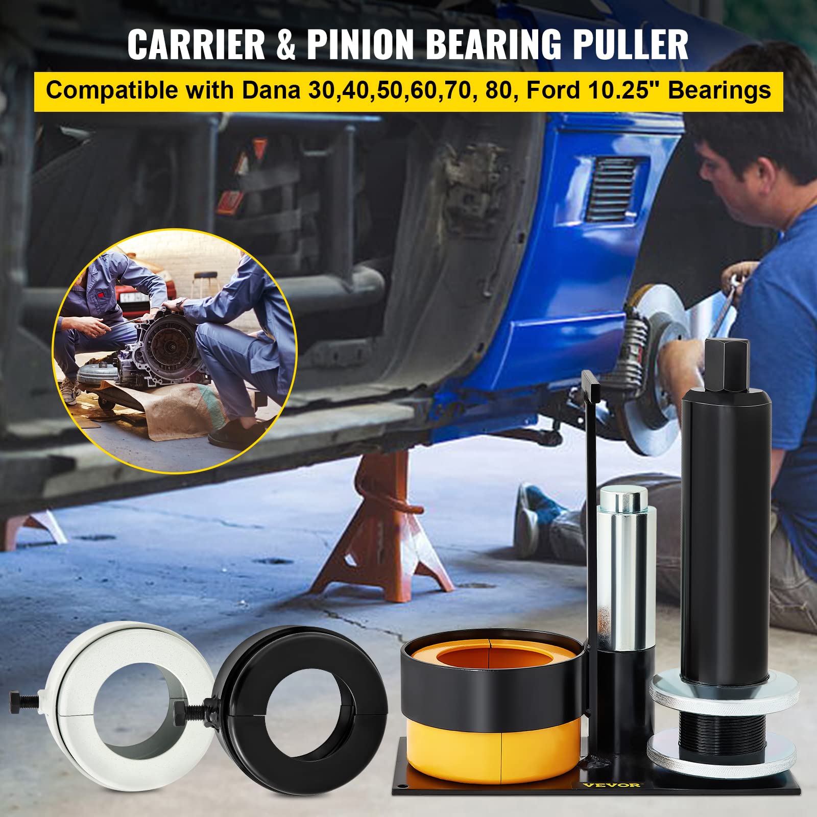 Foto 2 | Extractor De Cojinetes De Piñón Y Soporte Vevor Para Dana 30,40,50,60,7 - Venta Internacional.