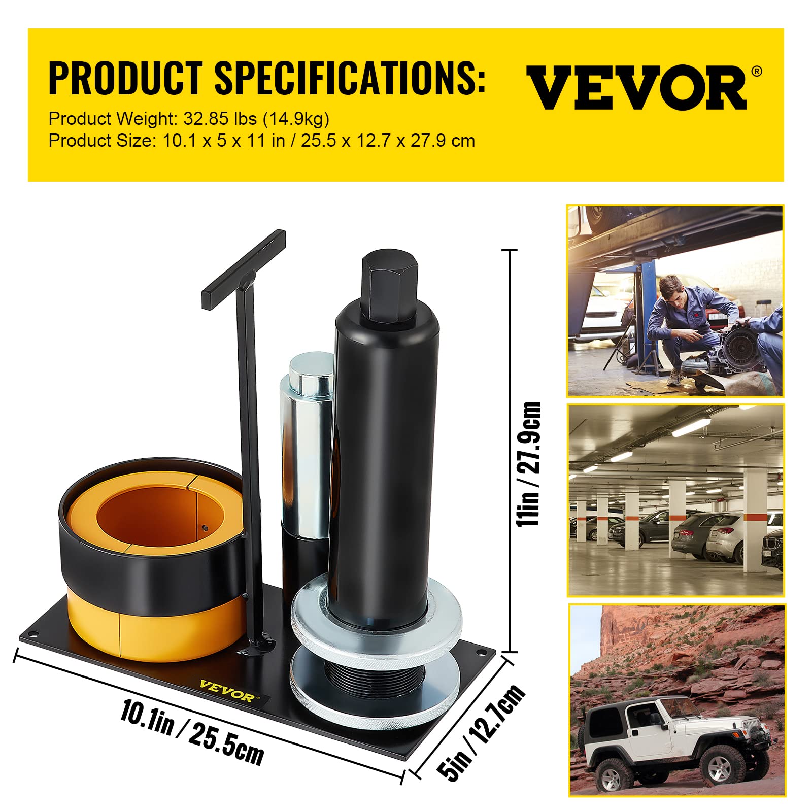Foto 7 | Extractor De Cojinetes De Piñón Y Soporte Vevor Para Dana 30,40,50,60,7 - Venta Internacional.