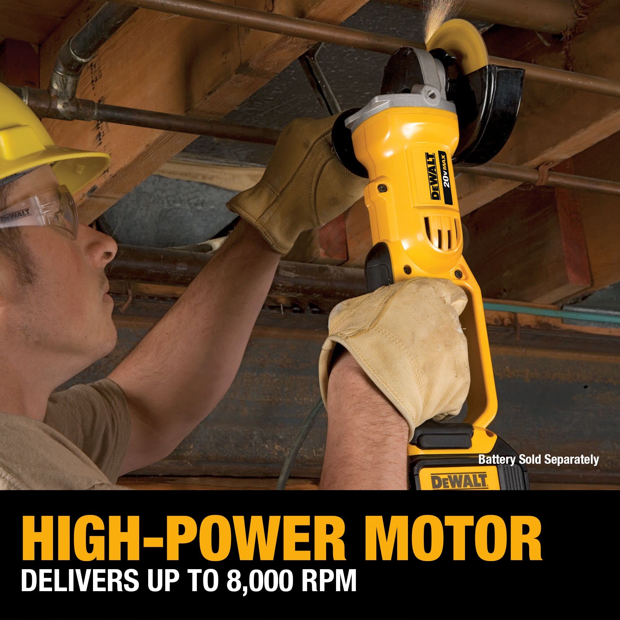 Foto 5 pulgar | Amoladora Dewalt Dcg412b 20 V Máx*, Iones De Litio, 11,4 Cm, 8000 Rpm - Venta Internacional.