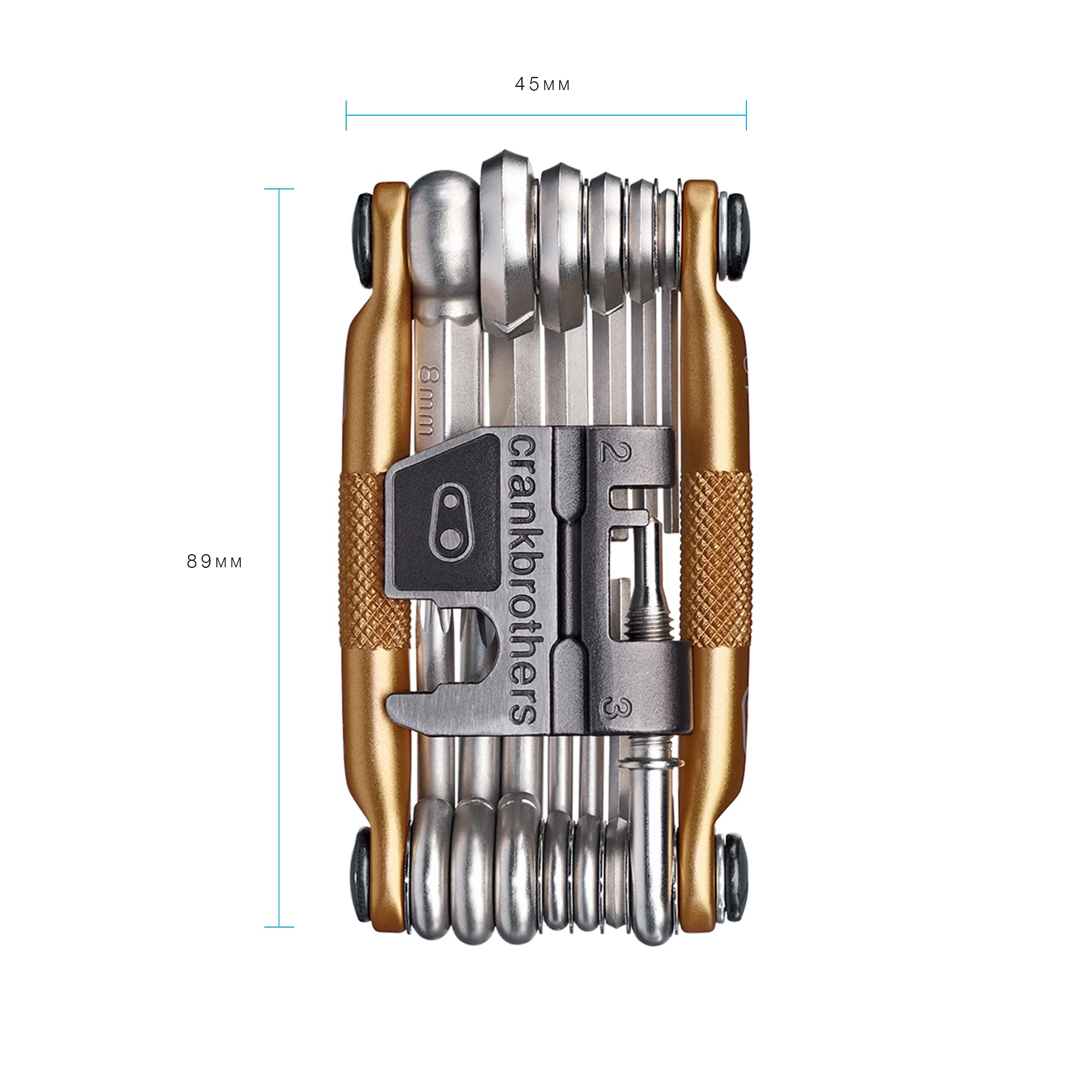 Foto 3 pulgar | Multiherramienta Crankbrothers 19 Gold Con Llaves Hexagonales Y Herramienta Para Cadenas - Venta Internacional.
