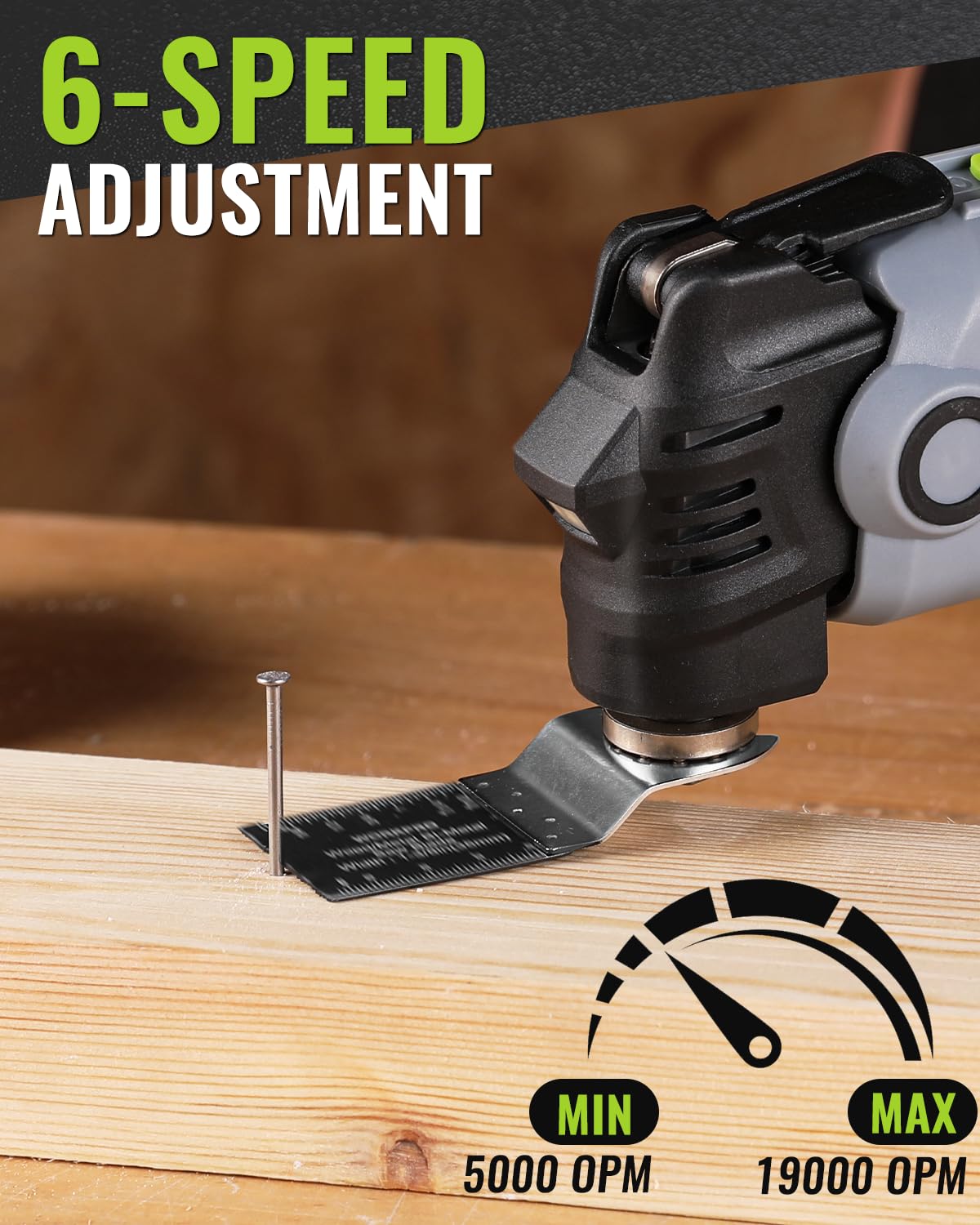 Foto 4 pulgar | Herramienta Oscilante Workpro 20 V Inalámbrica Sin Escobillas Con Accesorios - Venta Internacional.
