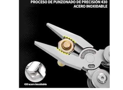 Foto 3 | Xtellar Alicates Plegables Multiusos Premium Pinzas Multiherramienta De Acero Inoxidable Con Accesorios Únicos 3-en-1