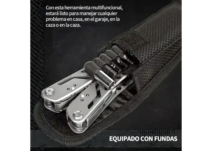 Foto 5 pulgar | Xtellar Alicates Plegables Multiusos Premium  Pinzas Multiherramienta De Acero Inoxidable Con Accesorios Únicos 3-en-1