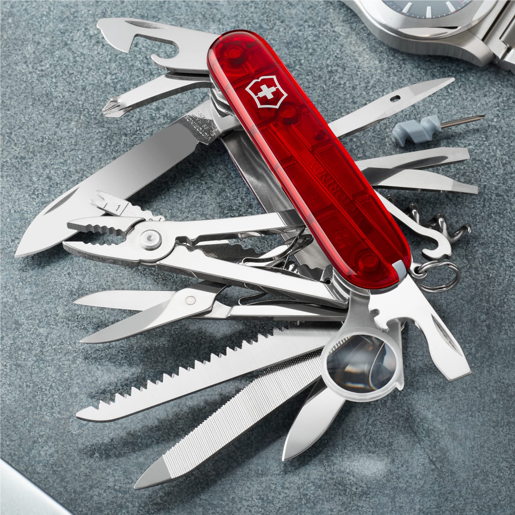 Foto 5 pulgar | Multiherramienta Victorinox Swisschamp Ruby De 91 Mm Con 33 Funciones - Venta Internacional.