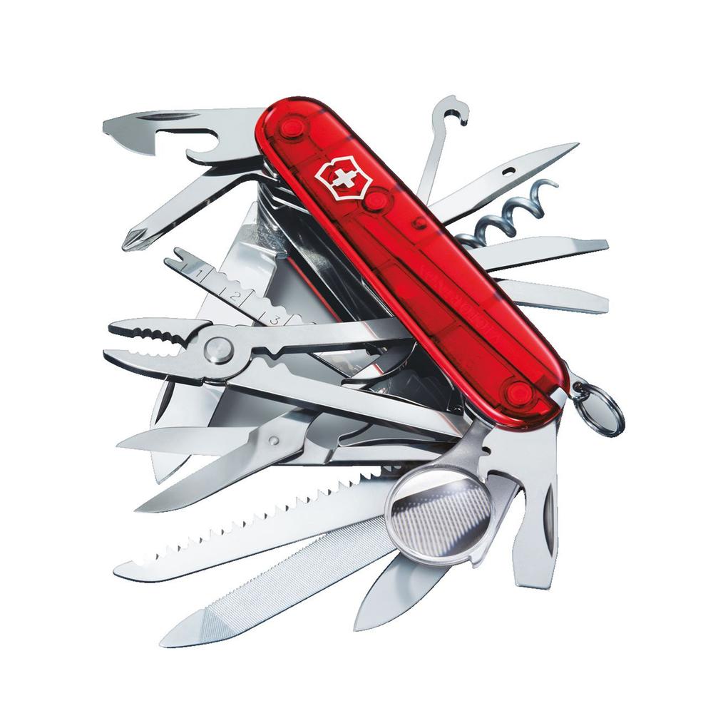 Foto 2 | Navaja Swiss Champ Roja Transparente 33 Usos Victorinox