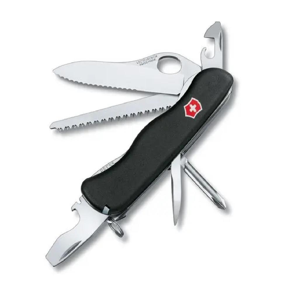 Navaja Trailmaster 111mm Negra 12 Usos Con Bloqueo Victorinox