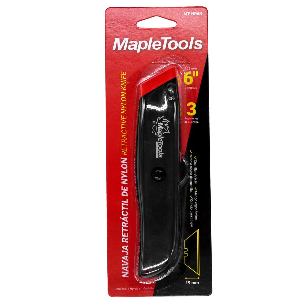 Foto 6 | Pack 12 Navaja Retractil 6'' De Nylon Maple Tools