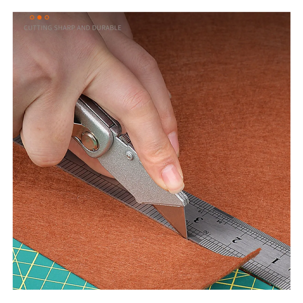 Foto 4 pulgar | 2pcs Navaja Multiusos Plegable+20 Hojas Intercambiables Belug, Plata