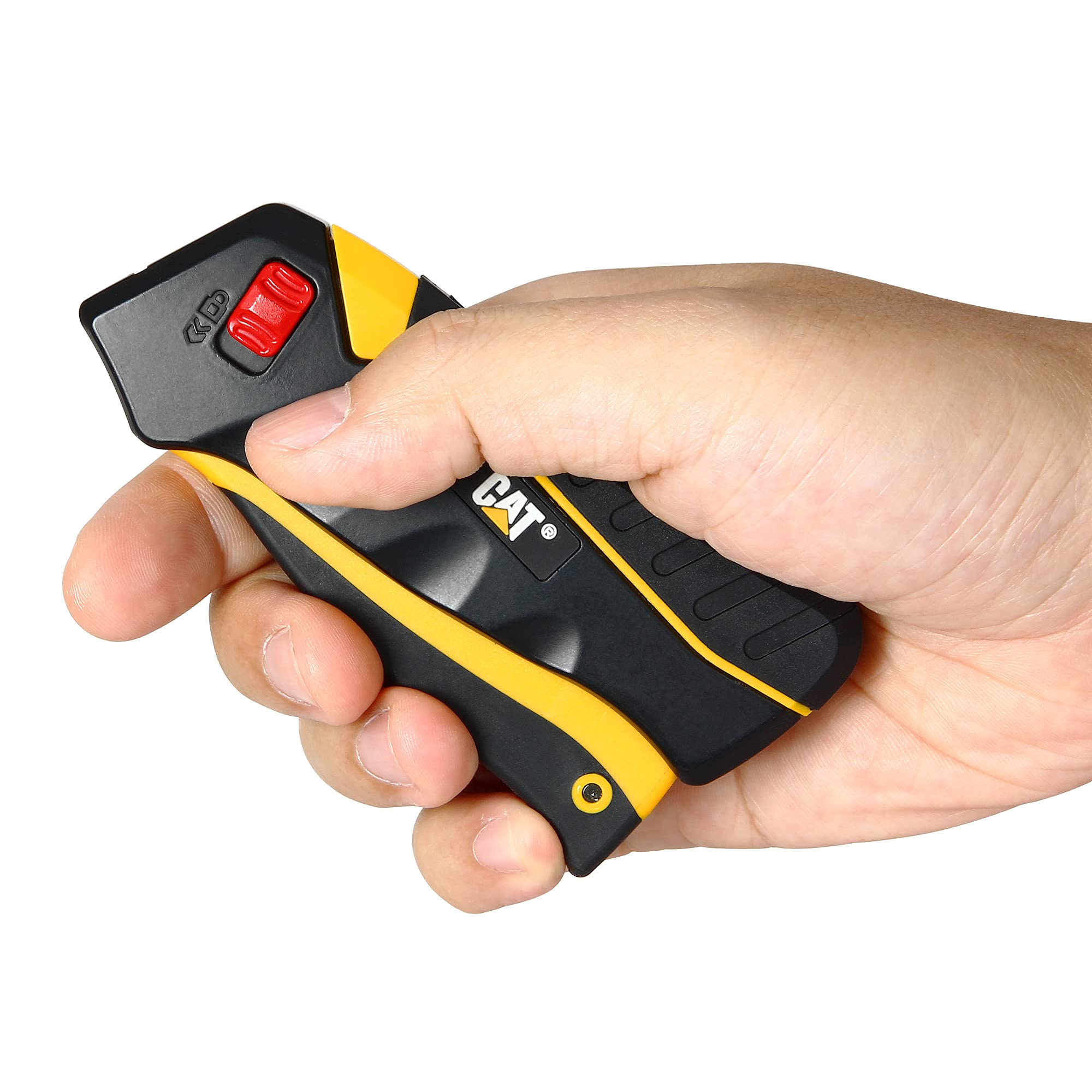 Foto 4 pulgar | Cortador De Cajas De Cuchillos Cat Safety Utility Autorretráctil, Aprieta El Mango Para Extenderlo,  - Venta Interna