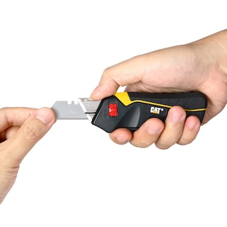 Foto 5 | Cortador De Cajas De Cuchillos Cat Safety Utility Autorretráctil, Aprieta El Mango Para Extenderlo, - Venta Interna