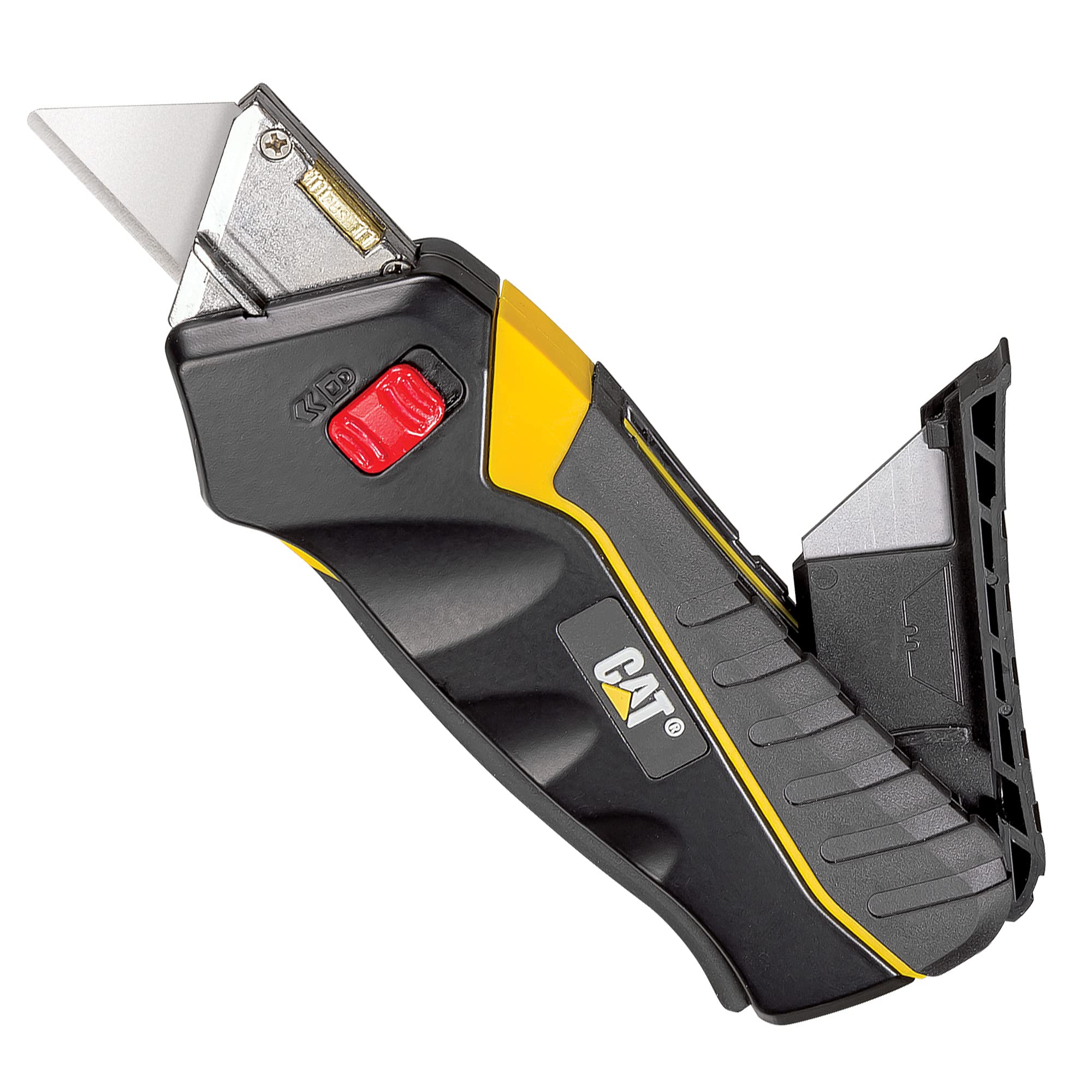 Foto 7 pulgar | Cortador De Cajas De Cuchillos Cat Safety Utility Autorretráctil, Aprieta El Mango Para Extenderlo,  - Venta Interna