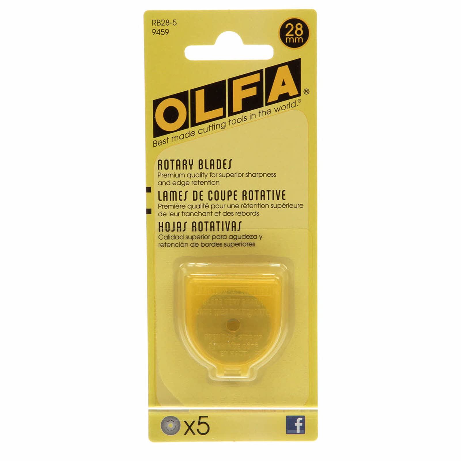 Foto 1 | Recambio De Cuchilla Giratoria Olfa De 28 Mm, 5 Cuchillas Para Acolchar Y Coser - Venta Internacional.