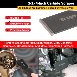 Foto 4 | Rascador De Carburo Titan 17011 Con Hoja De 3,2 Cm Y Mango De 6 Cm - Venta Internacional.