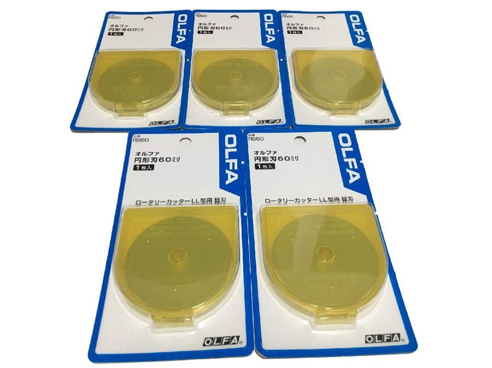 Foto 1 | Juego De 5 Cuchillas Giratorias Olfa De Acero Para Herramientas De Tungsteno, 60 Mm - Venta Internacional.