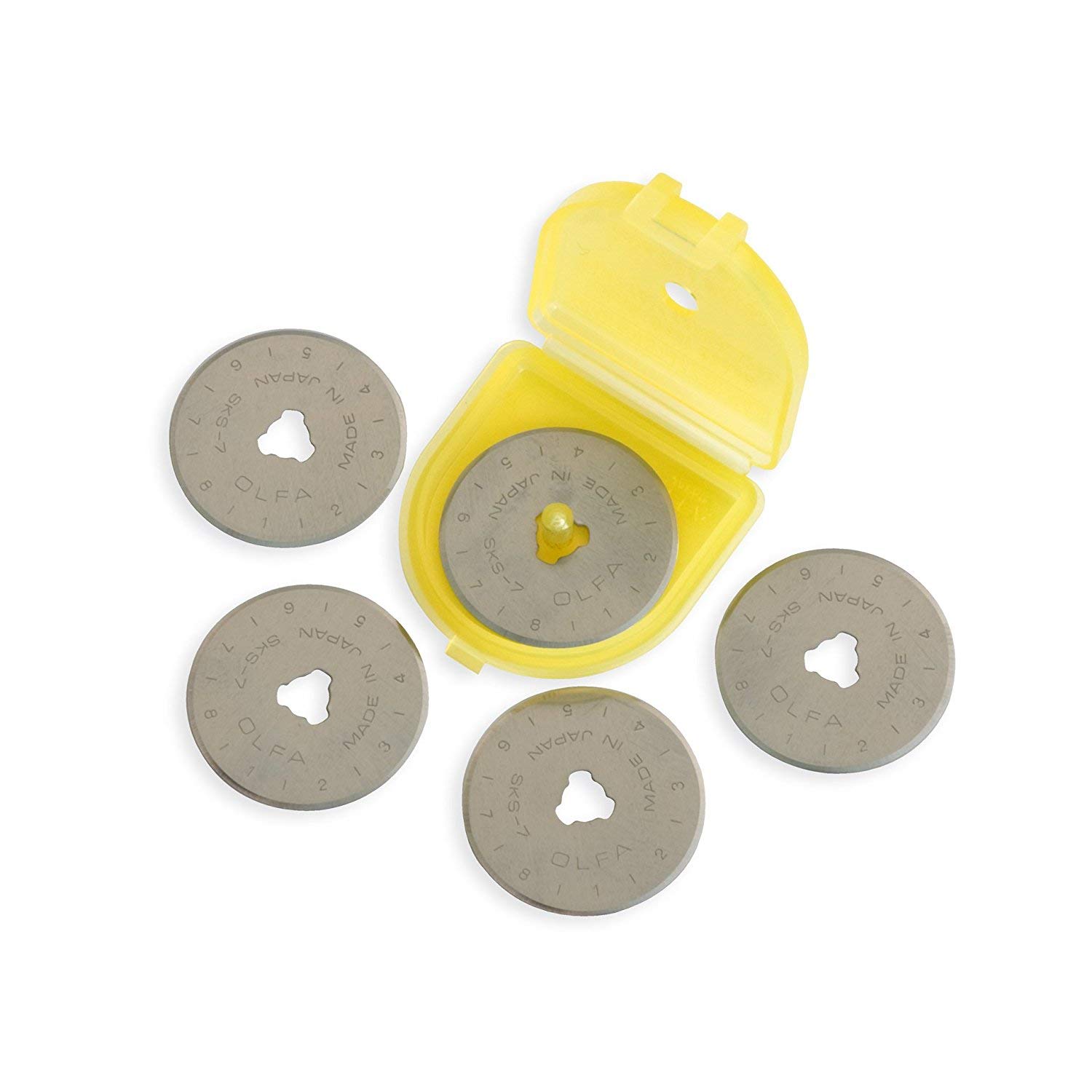 Foto 6 pulgar | Cortadora De Tela Giratoria Olfa De 28 Mm Con Recarga De 5 Cuchillas - Venta Internacional.