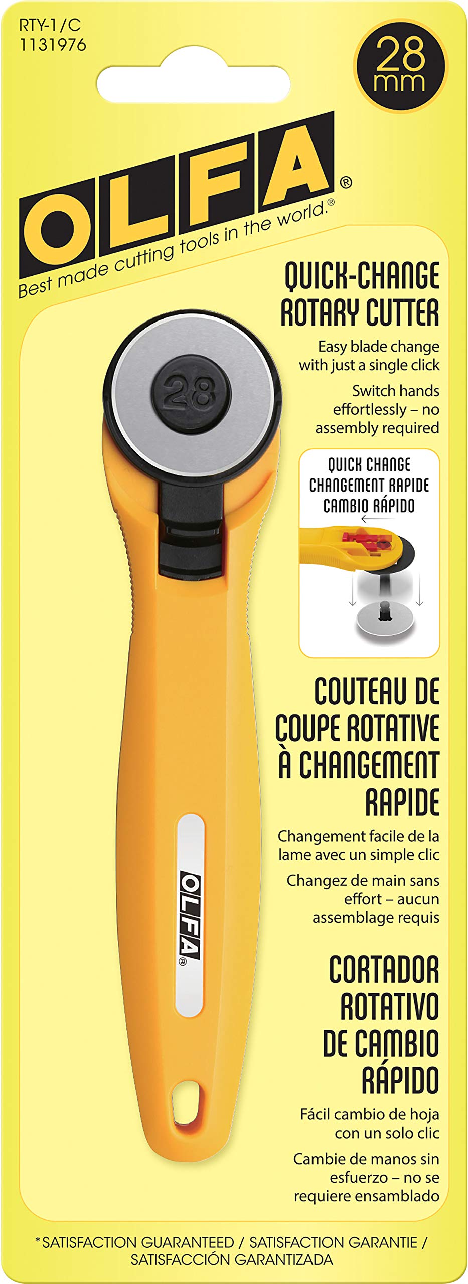 Foto 7 pulgar | Cortadora De Tela Giratoria Olfa De 28 Mm Con Recarga De 5 Cuchillas - Venta Internacional.