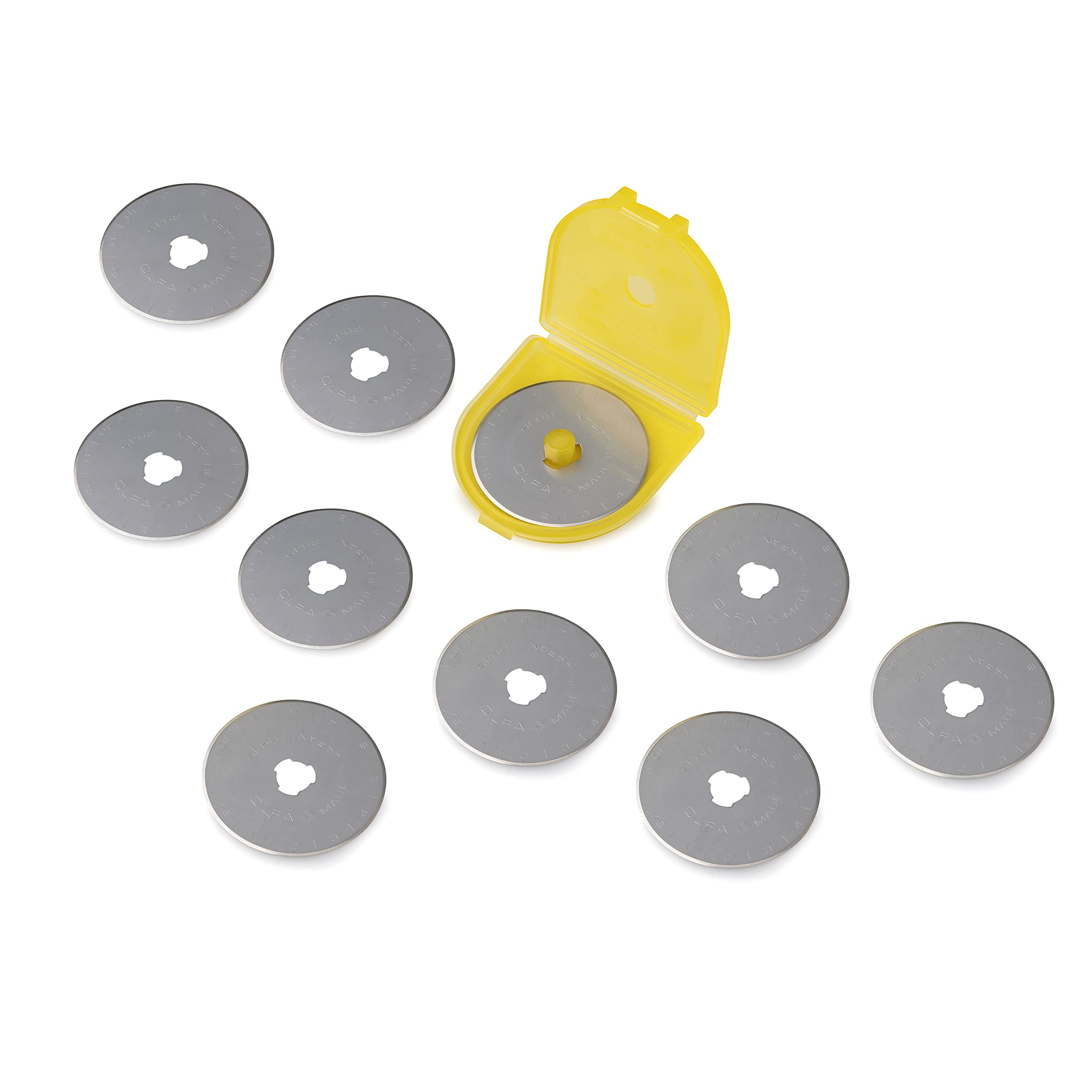 Foto 2 | Cuchillas De Repuesto Olfa, Cortadora Rotativa De 45 Mm, Paquete De 10 Unidades Rb45-10 - Venta Internacional.