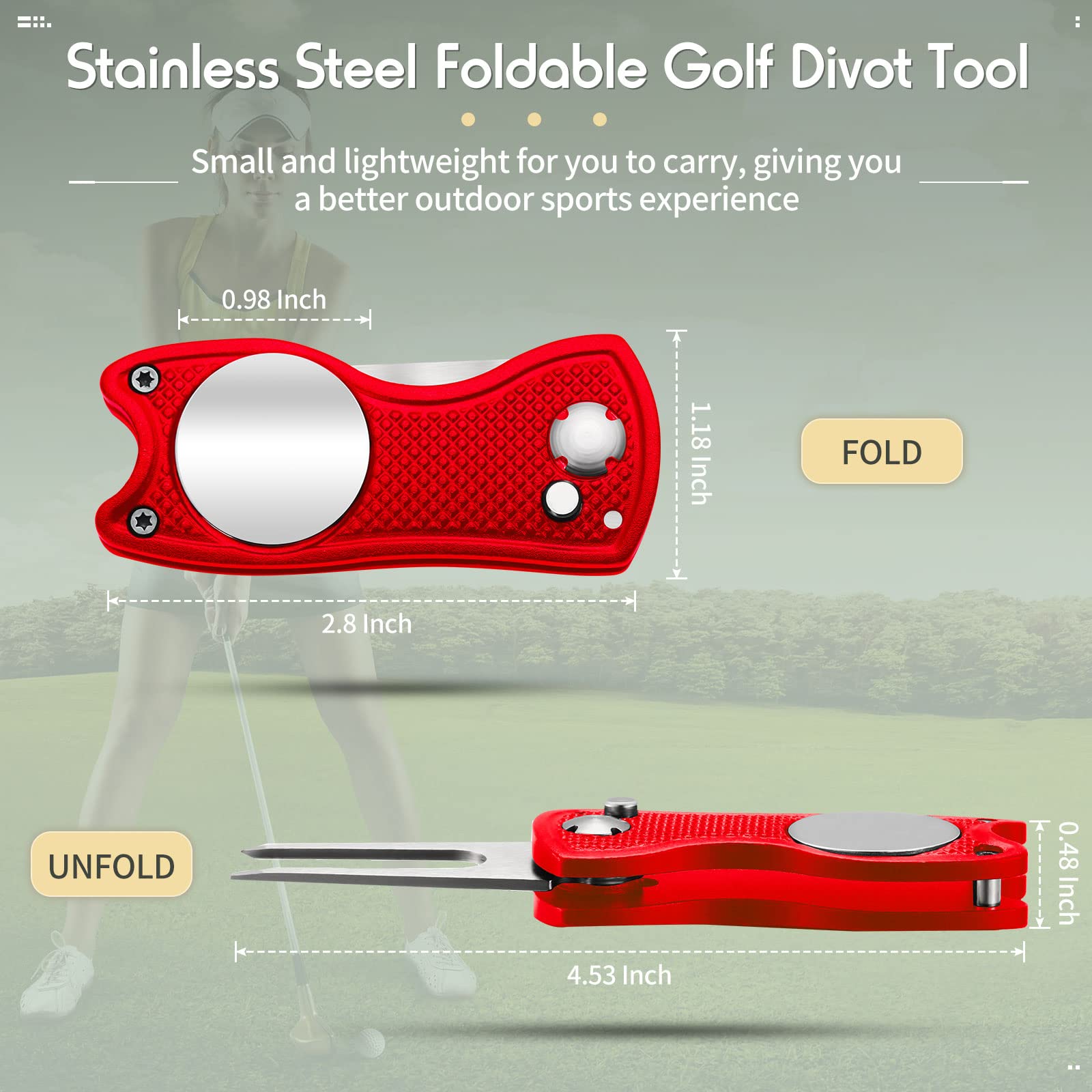 Foto 3 pulgar | Herramienta De Reparación Golf Divot Skylety Metal Con Marcador Magnético - Venta Internacional.