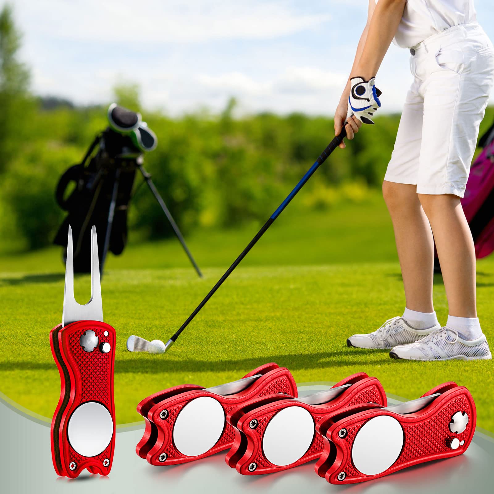 Foto 6 pulgar | Herramienta De Reparación Golf Divot Skylety Metal Con Marcador Magnético - Venta Internacional.