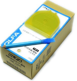 Foto 1 | Cuchillas Giratorias Olfa, 60 Mm, Tungsteno, Acero, 10 Unidades, Con Rotulador - Venta Internacional.