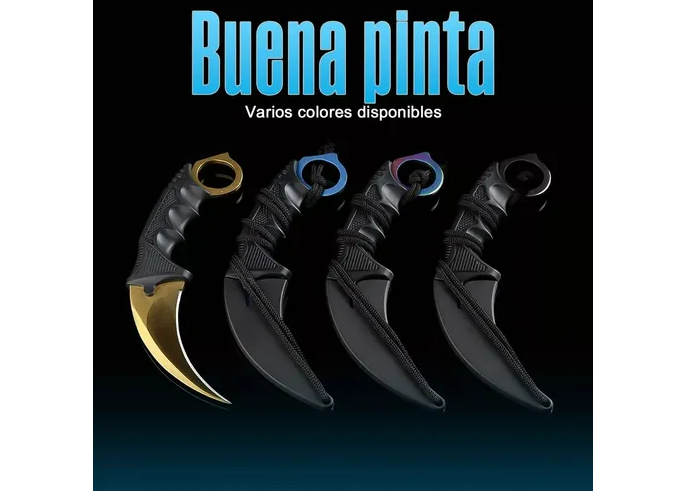 Foto 4 pulgar | Xtellar Cuchillo Karambit Premium - Navaja Táctica Y Práctica - Herramienta Militar Esencial - Ideal Para Caza Y