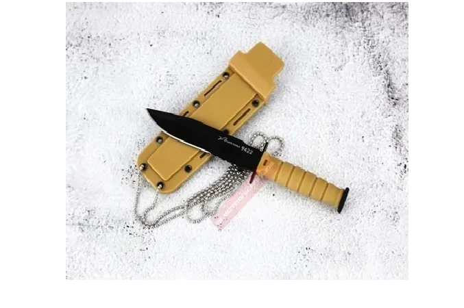 Foto 3 pulgar | Cuchillo Táctico Xtellar Militar Premium Con Cadena Y Funda - Edición Lion Color Café