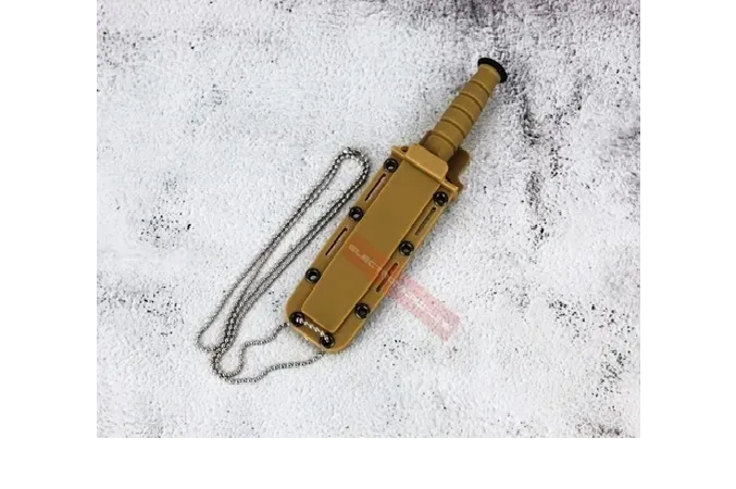 Foto 4 pulgar | Cuchillo Táctico Xtellar Militar Premium Con Cadena Y Funda - Edición Lion Color Café