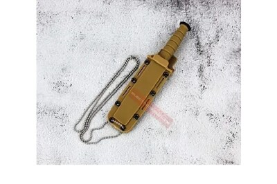 Foto 3 | Cuchillo Táctico Xtellar Militar Premium Con Cadena Y Funda - Edición Lion Color Café