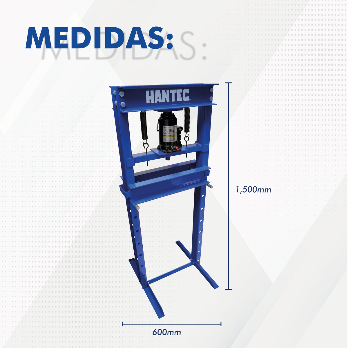 Foto 4 | Prensa Hidráulica de 20 Toneladas Hantec color Azul