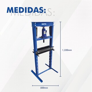 Foto 4 | Prensa Hidráulica de 12 Toneladas High Power Hantec color Azul