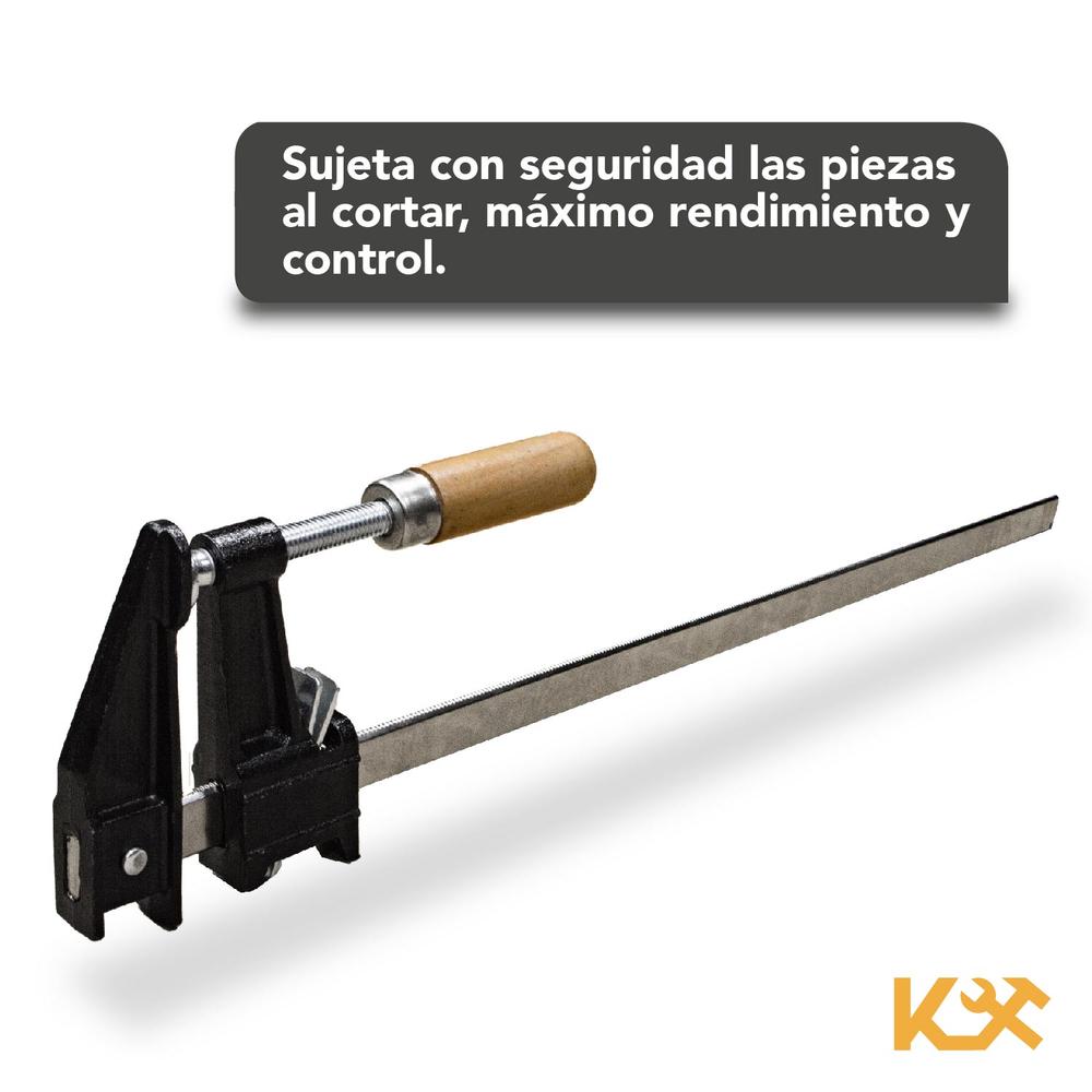 Foto 4 pulgar | Prensa Sargento 18in Kingsman para Madera Carpintería Kit 4 Piezas