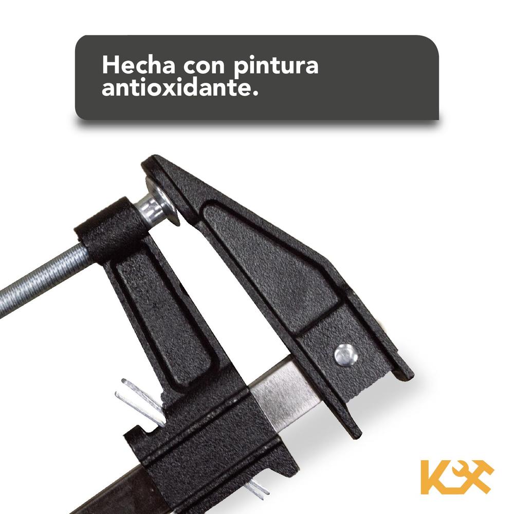 Foto 7 pulgar | Prensa Sargento 18in Kingsman para Madera Carpintería Kit 4 Piezas