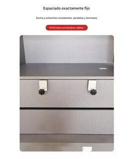 Foto 5 | Clip En U Frontal Para Panel De Cajón Acero Inoxidable 6 Pzs Plata