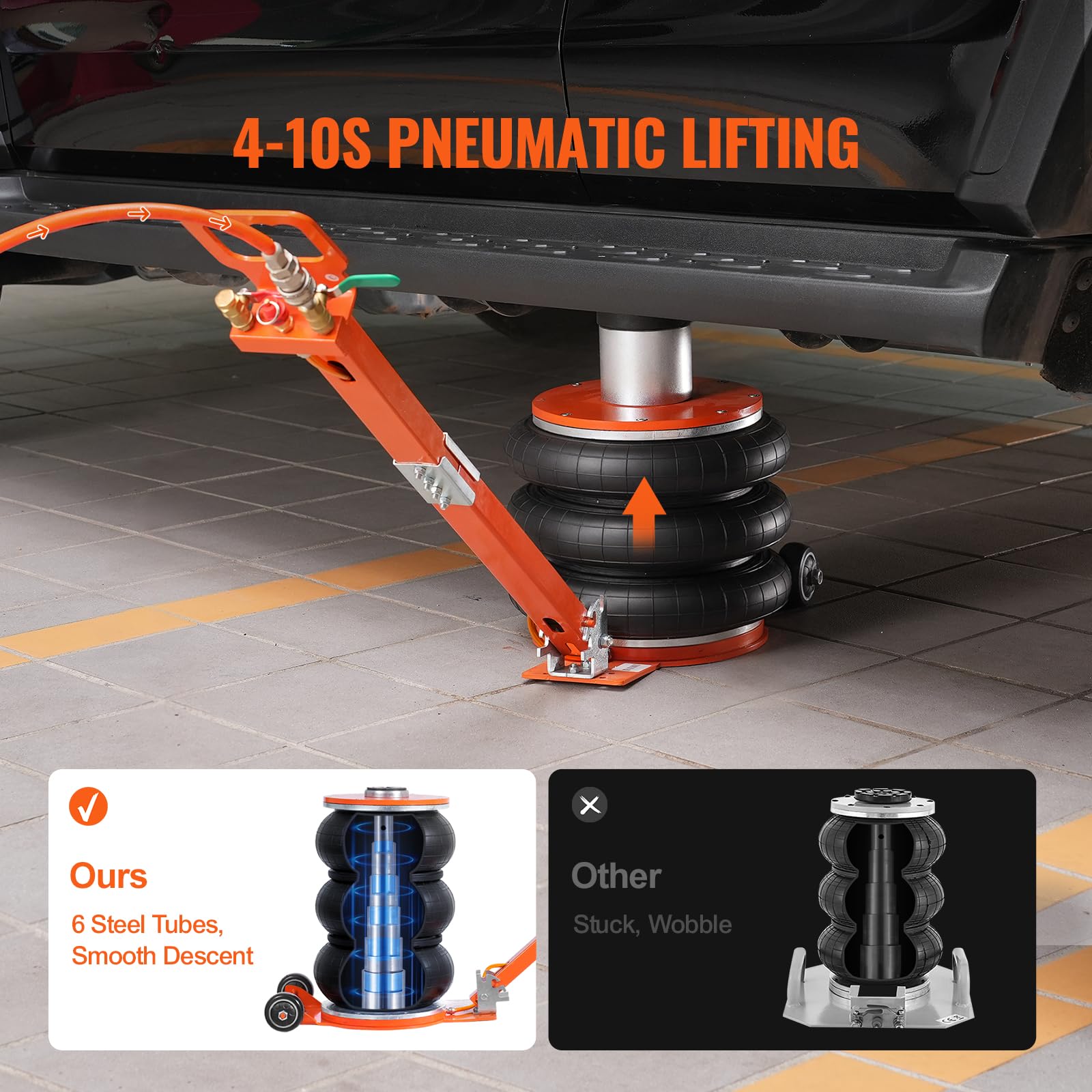 Foto 5 pulgar | Bolsa Triple Air Jack Vevor De 5 Toneladas/11000 Libras Para Coche, Suv Y Camión - Venta Internacional.