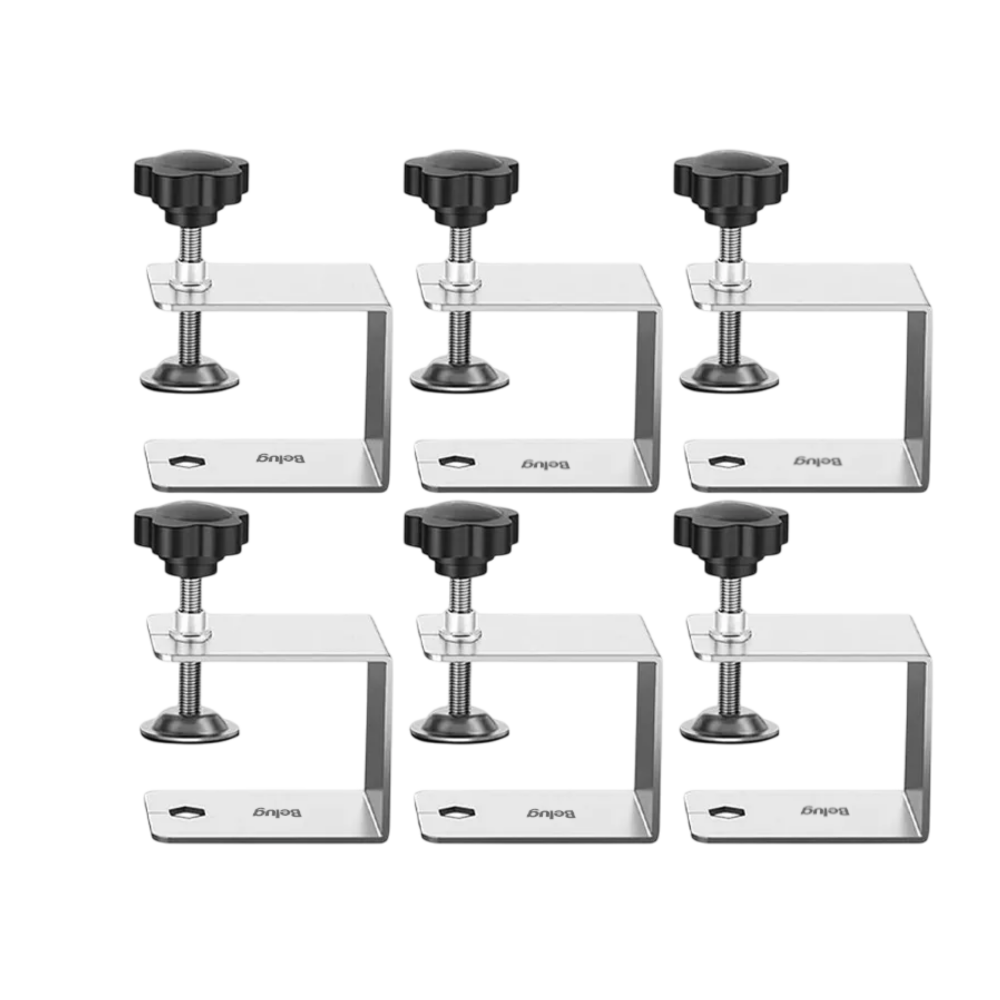 Clip En U Frontal Para Panel De Cajón Acero Inoxidable 6 Pzs Plata Belug