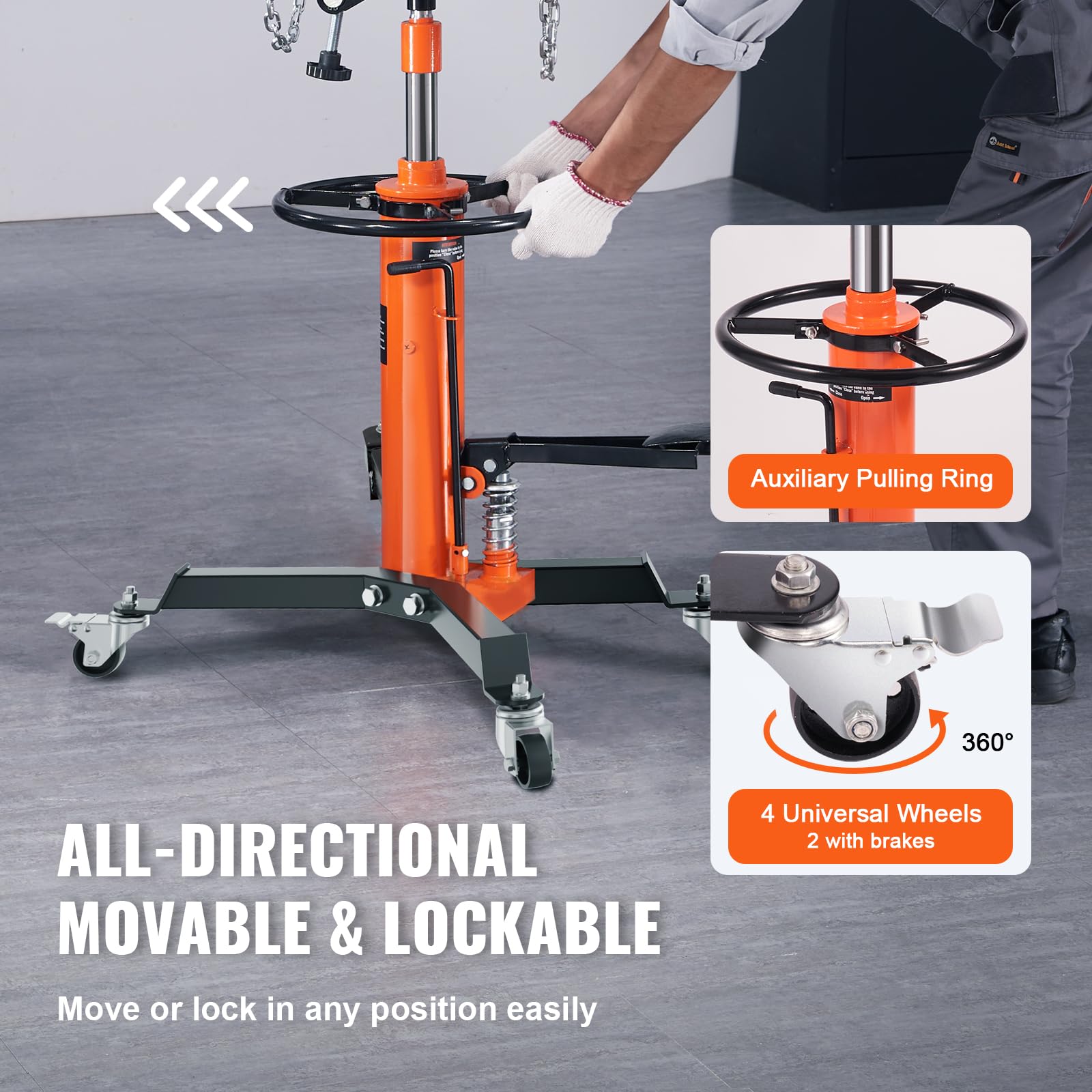 Foto 6 pulgar | Conector De Transmisión Vevor, 600 Kg, Telescópico Hidráulico, 32-67 Cm - Venta Internacional.